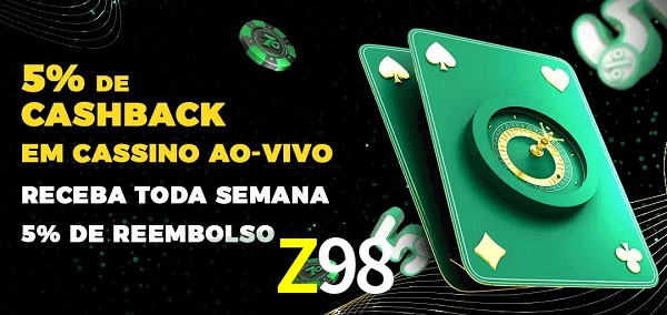 Promoções do cassino ao Vivo Z98